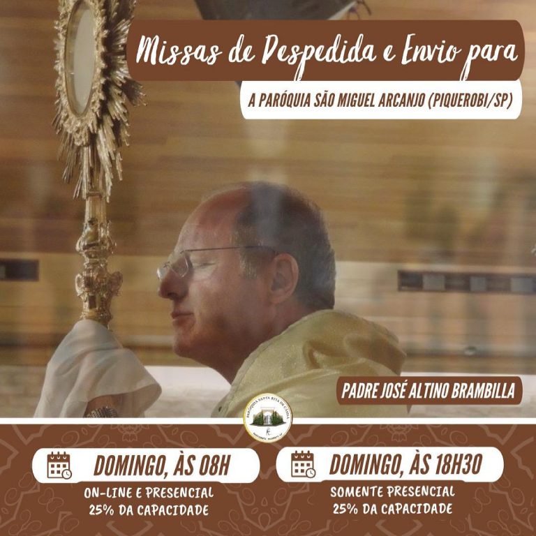Read more about the article Missas de despedida do Padre Altino