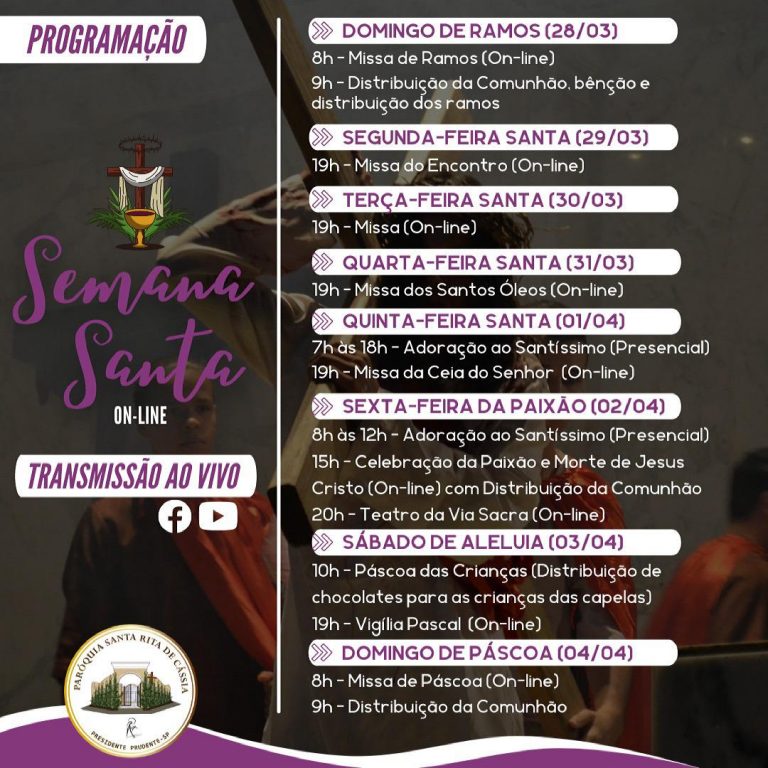 Read more about the article Programação para a Semana Santa
